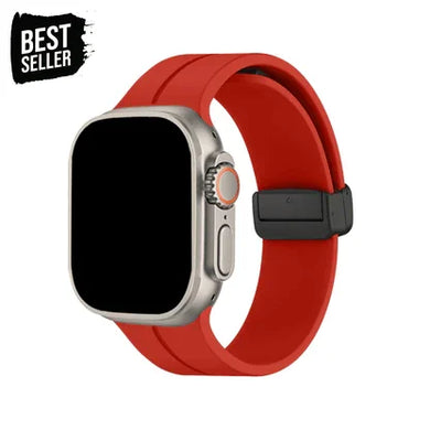 Silicone Magnetic Folding Band For Apple Watch