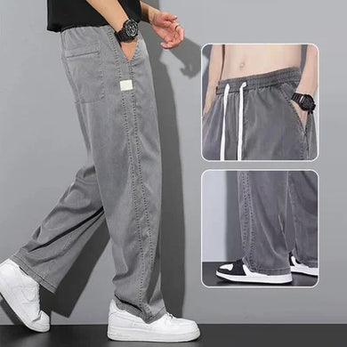 Men's Tencel Breathable Wide-leg All-Match Casual Pants