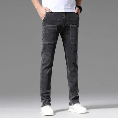 Multi-Pocket Stretch Men's Jeans Buy 2 pieces free shipping