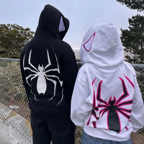 Spider Punk Zip Up Hoodie