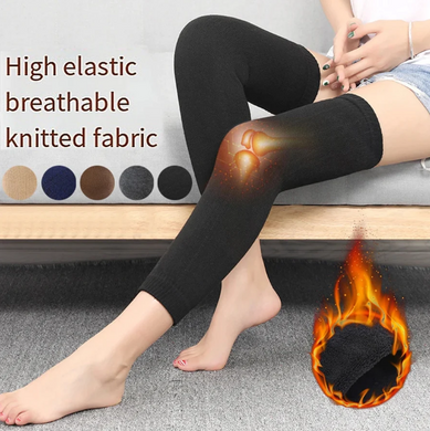 2pcs Cashmere Leg Warmer, Wool Warm Thickened And Fleece For Men's & Women